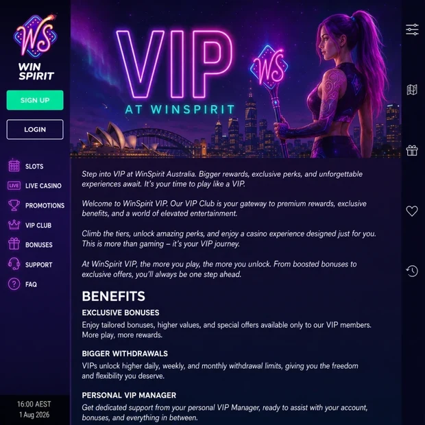 WinSpirit bonus code