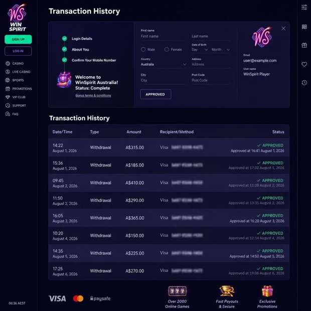 WinSpirit withdrawal